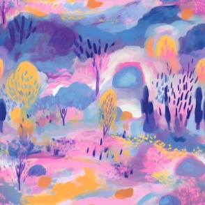 Abstract pink and purple 