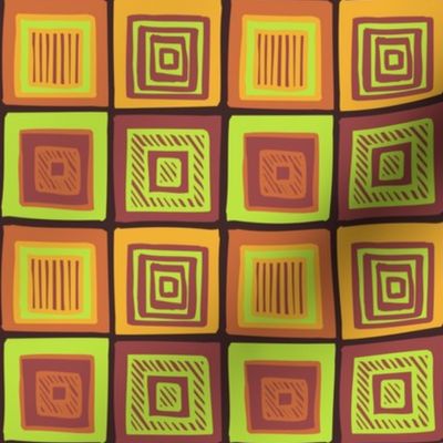 Organic Tribal Squares by Cheerful Madness!!