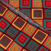 Jamaican Tribal Squares by Cheerful Madness!!