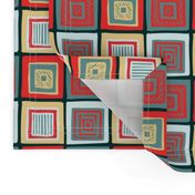 Stormy Red Tribal Squares by Cheerful Madness!!