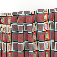 Stormy Red Tribal Squares by Cheerful Madness!!