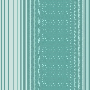 (S) Stripes Turn Quickly Into Polka Dots Size S Seaglass 2 on Teal 3