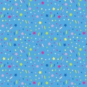 'Confetti Sprinkles' on Blue