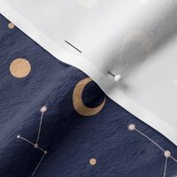 Small and sweet blue constellations - fabric