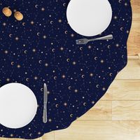 Small and sweet blue constellations - fabric