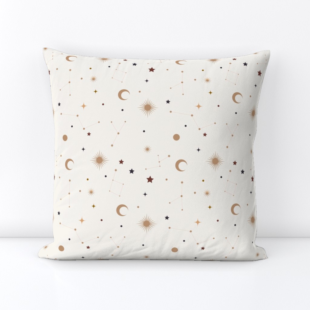 white constellations - fabric 