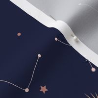 Blue constellations - fabric