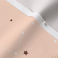 Pink constellations - fabric