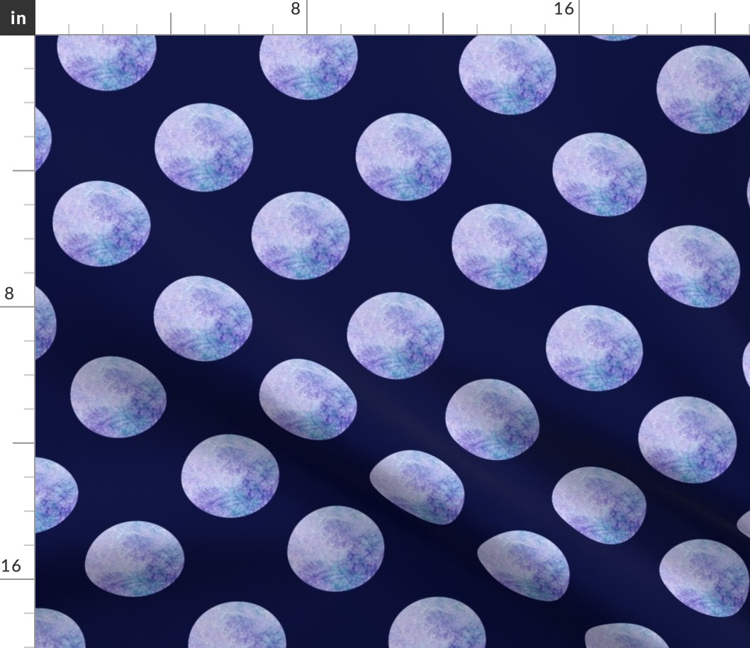 Planets in space.Abstraction.Pattern with large polka dots.moon