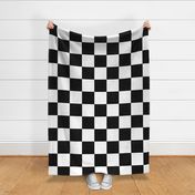 Racing Check 6" - 2649 large // Black and white