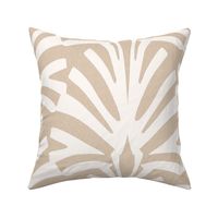 Abstract Zebra Moth neutral beige ivory XL 24 curtain duvet scale by Pippa Shaw