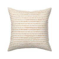 Horizontal Dotted Lines Tawny Cream Large