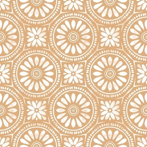 Daisy Zelliege Tile Pattern { clay }