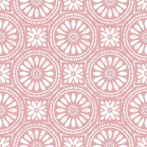 Daisy Zelliege Tile Pattern { dusty rose }