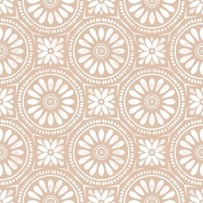 Daisy Zelliege Tile Pattern { earthy peach }