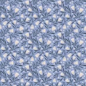 Tulips_and_Leaves_Periwinkle SM 3x3