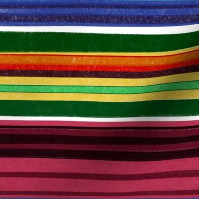 Mexican Serape Colorful Stripes Mexican Blanket