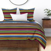 Mexican Serape Colorful Stripes Mexican Blanket