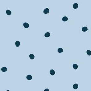 Blue Polka Dots - Magical Meadow