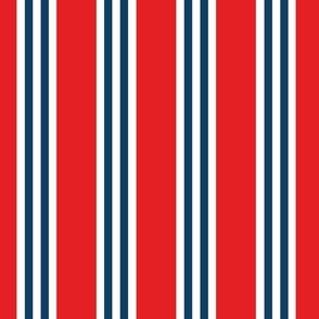 beach stripes - red and navy