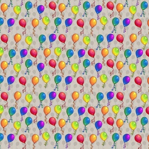 Party Balloons (Gray small scale)  