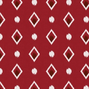 Ikat textured red