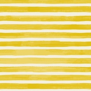 Watercolor Stripes - Golden Yellow