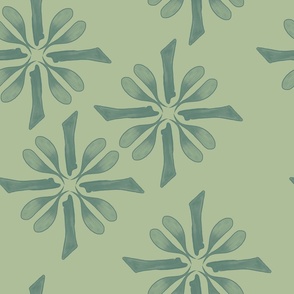 Ethereal Log Flower Background