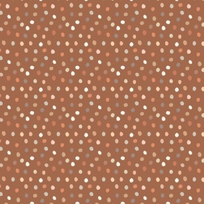  Polka Dots Brown Small