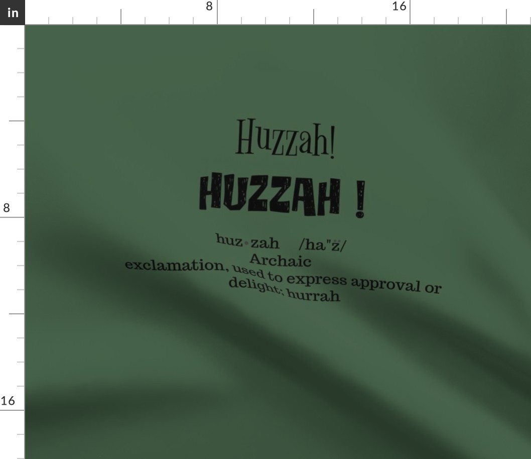def. of huzzah-green