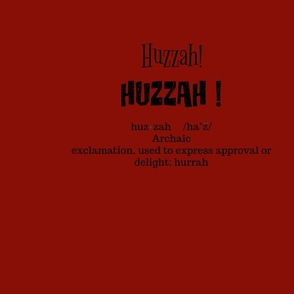 def. of huzzah-red 
