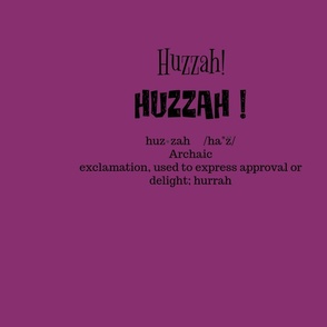 def. of huzzah-red violet 