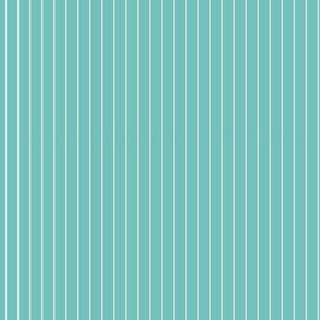 Classic modern two tone light blue pinstripes on teal