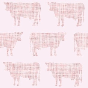 barely + pastel pink cows