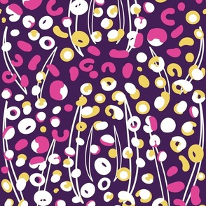Animal Print Abstract -Bright And Fun Purple Passion.