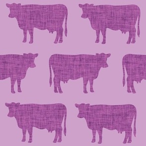 lilac + plum cows