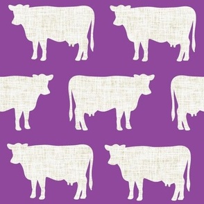 purple + latte cows