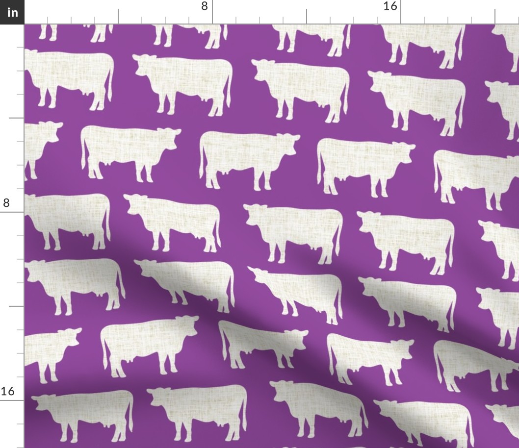 purple + latte cows