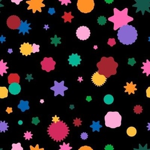 Star Sprinkles in Black