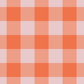 xl pink and orange check
