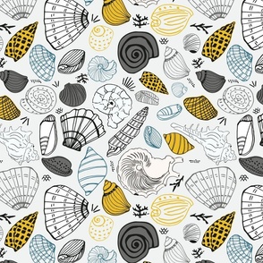 Seaside : Shell Scatter-yellow