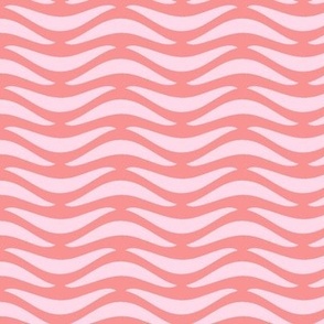 waves/pink and peach