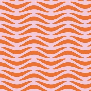 waves/pink and orange