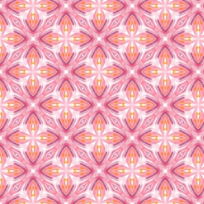 Pastel flower pink mosaic