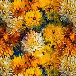 Painted Chrysanthemums