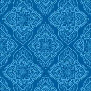 Diamond Mandala Geometric - Blue 2