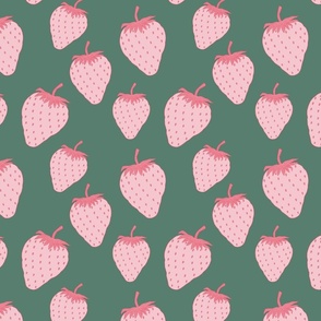 Strawberries 2 (8") - green