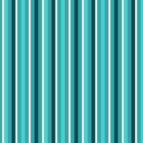 Stripes - Flowers silhouette COMPOSE in ocean green
