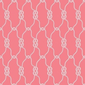 nautical knots whimsy wiggly in salmon