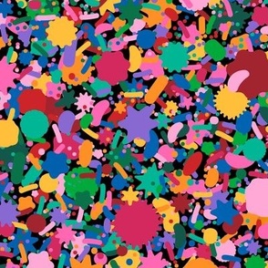 Candy + Sprinkle Confetti in Black